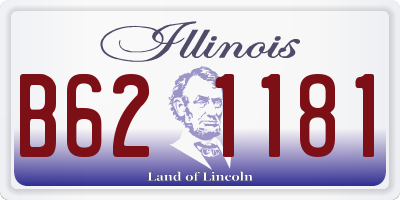 IL license plate B621181