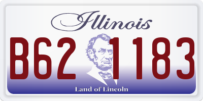 IL license plate B621183