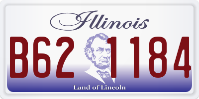 IL license plate B621184