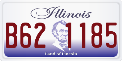 IL license plate B621185