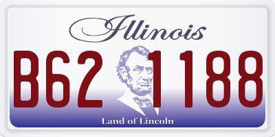 IL license plate B621188