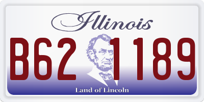 IL license plate B621189