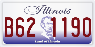 IL license plate B621190