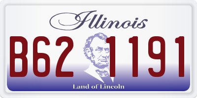 IL license plate B621191