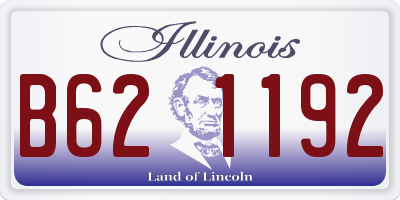 IL license plate B621192