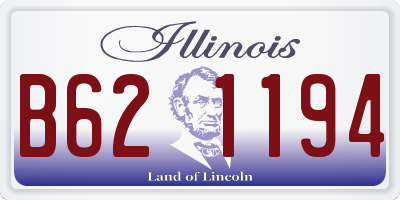 IL license plate B621194