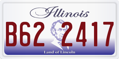 IL license plate B622417