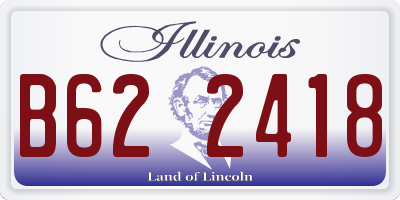 IL license plate B622418