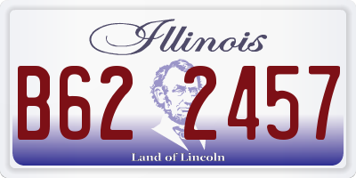IL license plate B622457