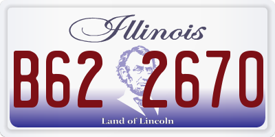 IL license plate B622670