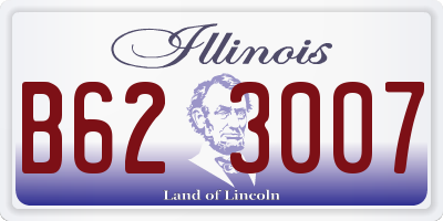 IL license plate B623007