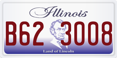 IL license plate B623008