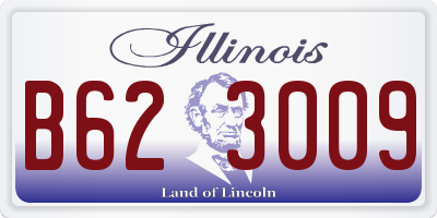 IL license plate B623009