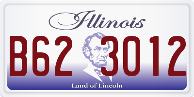 IL license plate B623012