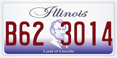 IL license plate B623014