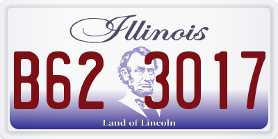 IL license plate B623017