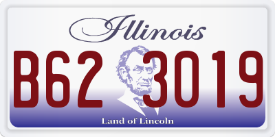 IL license plate B623019
