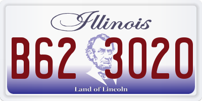 IL license plate B623020