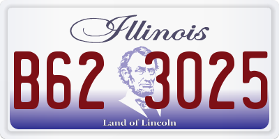 IL license plate B623025