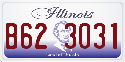 IL license plate B623031