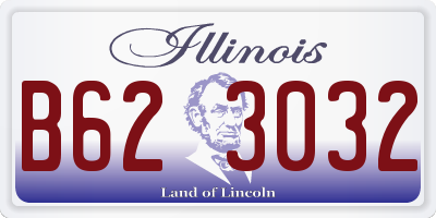 IL license plate B623032