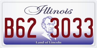 IL license plate B623033