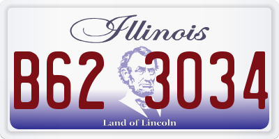 IL license plate B623034