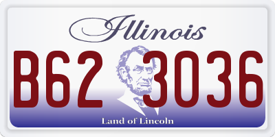 IL license plate B623036