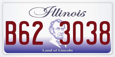 IL license plate B623038