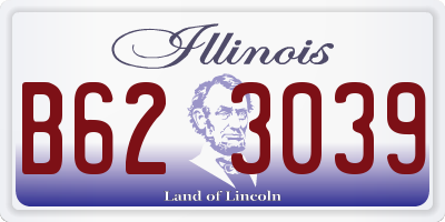 IL license plate B623039