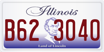IL license plate B623040