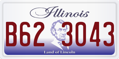 IL license plate B623043
