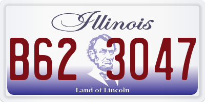 IL license plate B623047