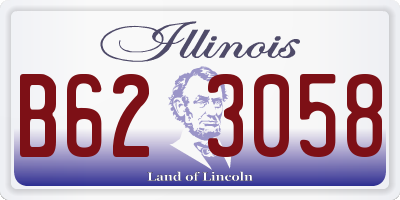 IL license plate B623058
