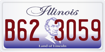 IL license plate B623059