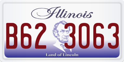 IL license plate B623063