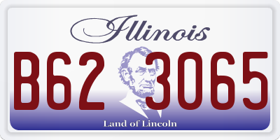 IL license plate B623065