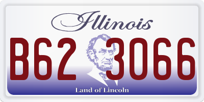 IL license plate B623066