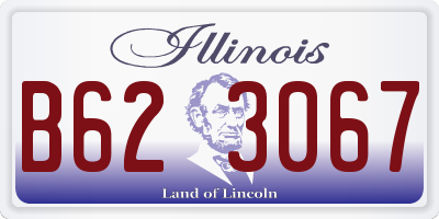 IL license plate B623067