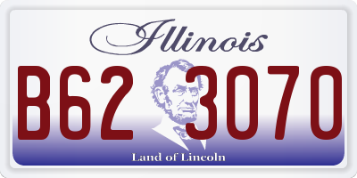 IL license plate B623070