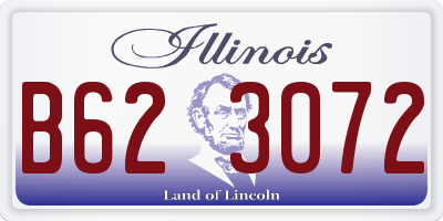 IL license plate B623072
