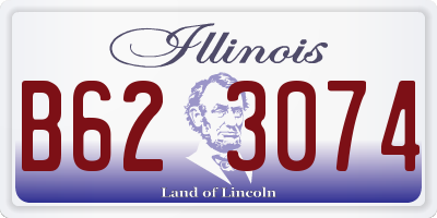 IL license plate B623074