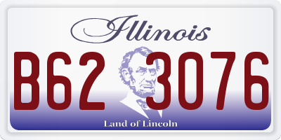 IL license plate B623076