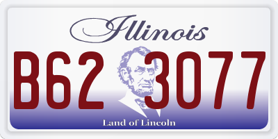 IL license plate B623077