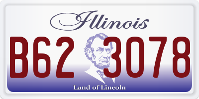 IL license plate B623078