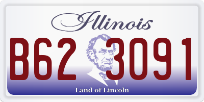 IL license plate B623091