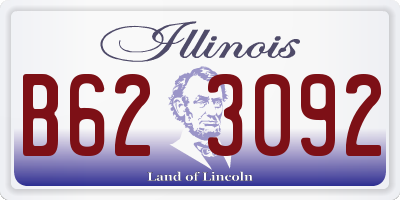 IL license plate B623092