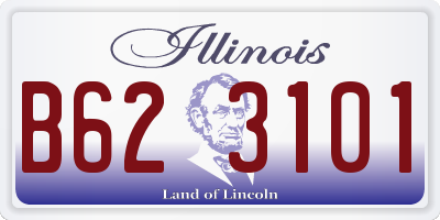 IL license plate B623101