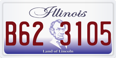 IL license plate B623105