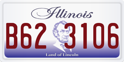 IL license plate B623106